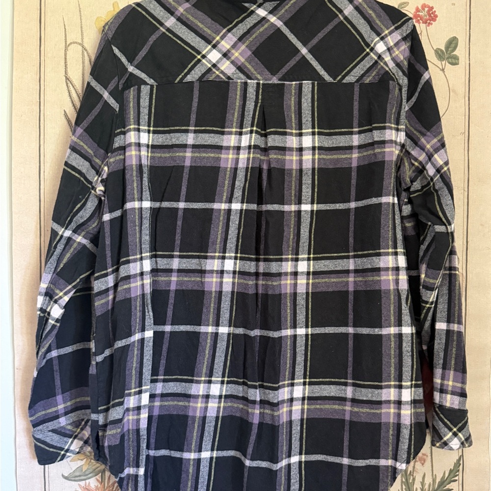 So Cotton flannel- size XL purple, black and yellow - Picture 2 of 6